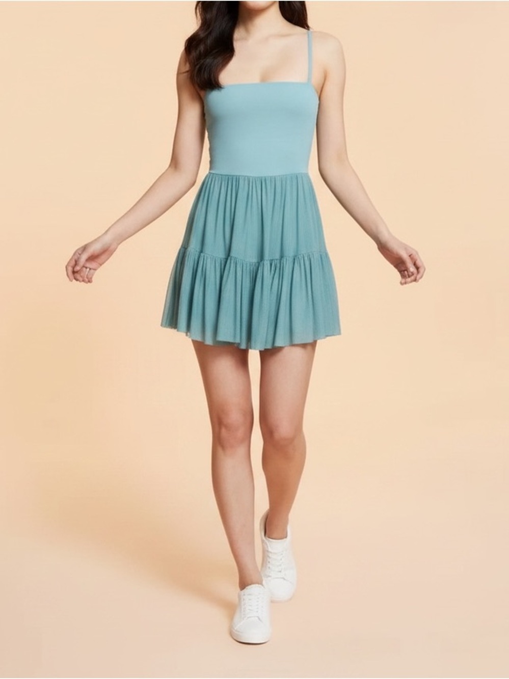 Blogilates Ballerina Dress in Cameo Blue (Size 1X)
